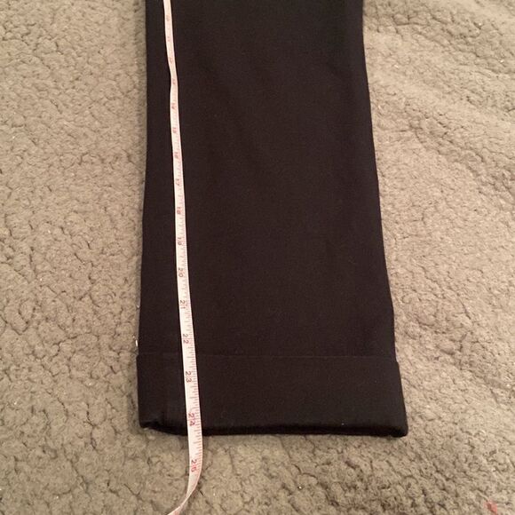 J Jill Black Bi Stretch Trouser Cuffed Cropped Pant Size 8 Pull On - Picture 7 of 10